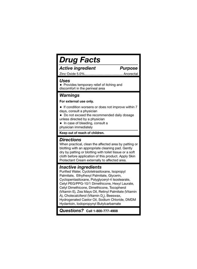 McKesson Vitamin A & D Skin Protectant Cream with Zinc Oxide - Incontinence Barrier Cream, Diaper Rash, Healing Dry and Cracked Skin - 6 oz, 1 Count - Image 1