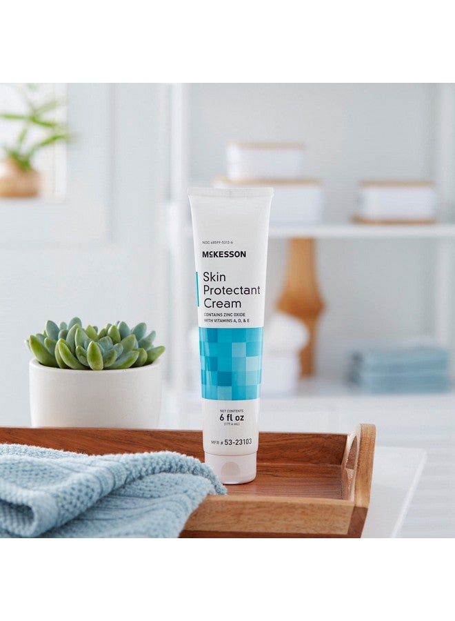 McKesson Vitamin A & D Skin Protectant Cream with Zinc Oxide - Incontinence Barrier Cream, Diaper Rash, Healing Dry and Cracked Skin - 6 oz, 1 Count - Image 4