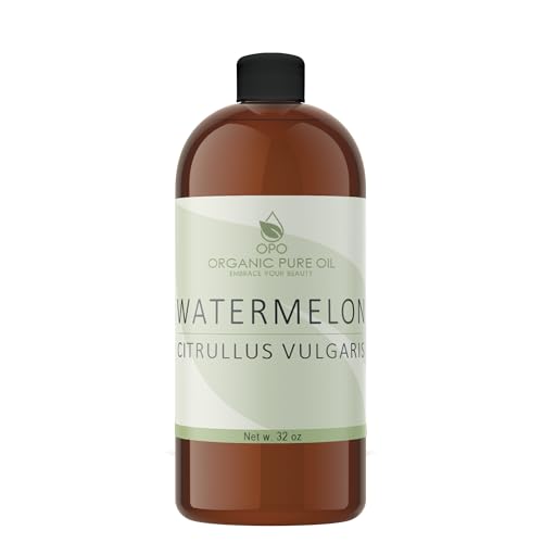 OPO Watermelon Seed Oil - 32 oz - 100% Pure, Unrefined, All Natural, Non GMO, Bulk, Organically Sourced, Vegan, Carrier Oil for Face Scalp Hair Skin Nails Body Feet Arms Legs Dry Skin Moisturizer - OPO - Image 1