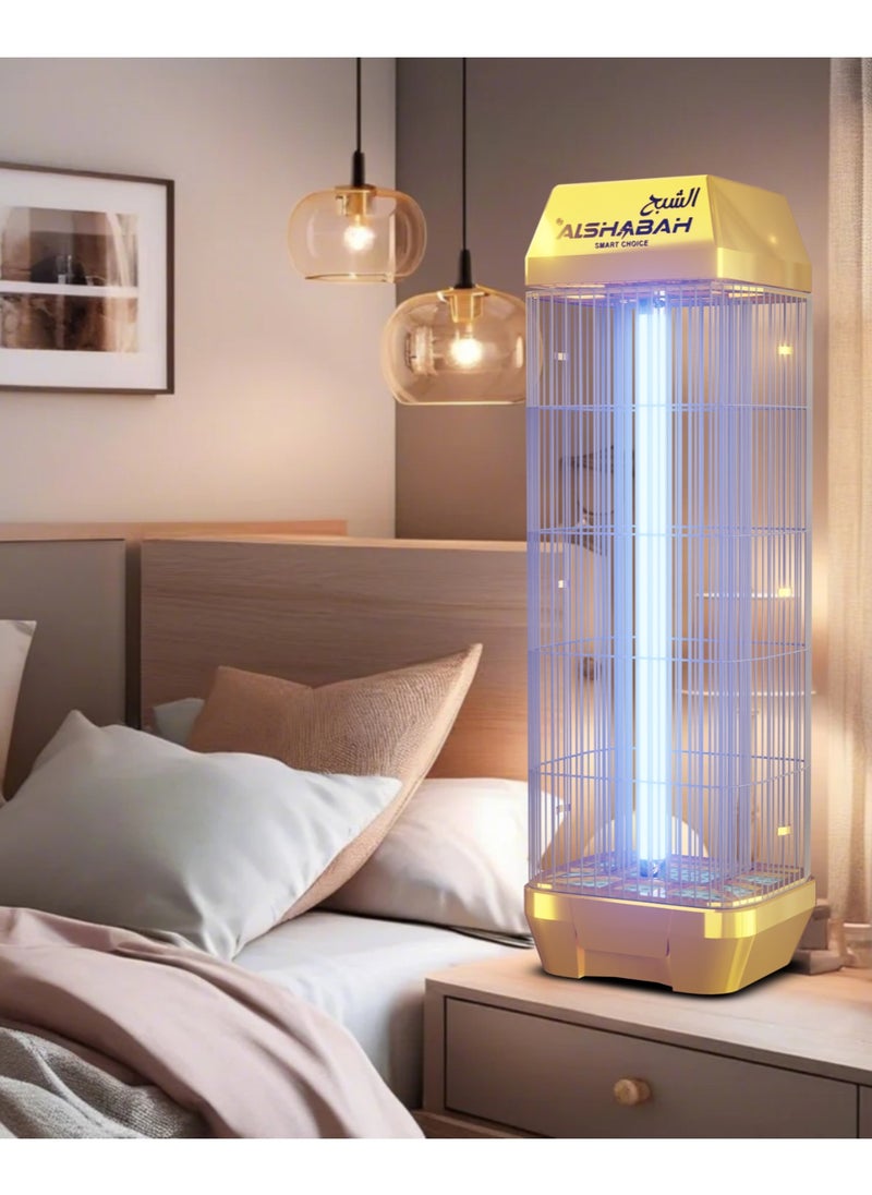 Alshabah ALSHABAH Original Mosquito Killer, Model (6900), High Electric Shock Mosquito Killer, with 22~25W UV Light and Cleaning Brush, Insect Killer for Indoor, Kitchen, Patio, Backyard (Gold)  - Image 5