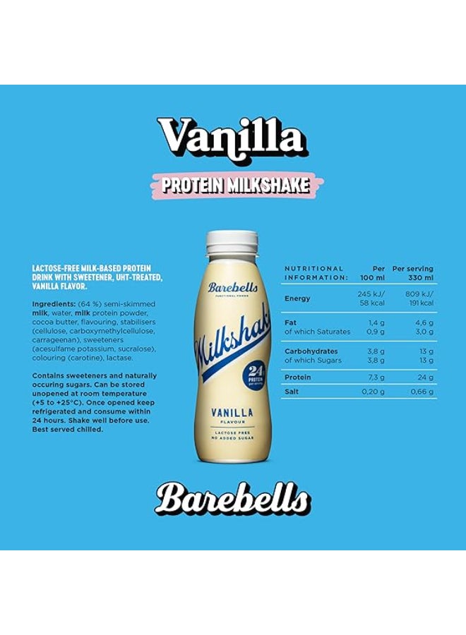 Barebells Protein Milkshake Vanilla ( 330 ML x 8 ) - Image 5