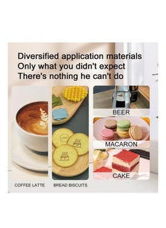 EVEBOT Mini Coffee Printer,Portable Edible Inkjet Pen,Food Printer,Logo and Pattern Print, Latte Art Printer for Coffee,Cake, Cookies,Bread,Macaron,Chocolate,DIY Decoration  - Image 4