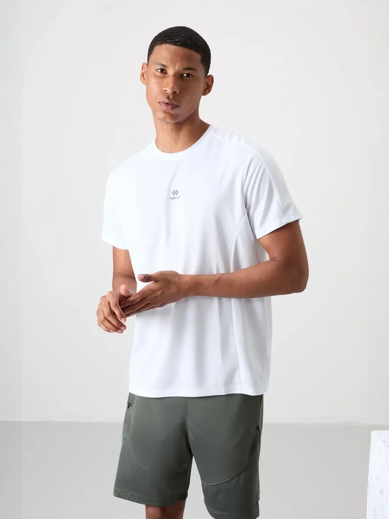 تومي لايف TOMMY Men's Solid Crew Neck Short Sleeve T-Shirt