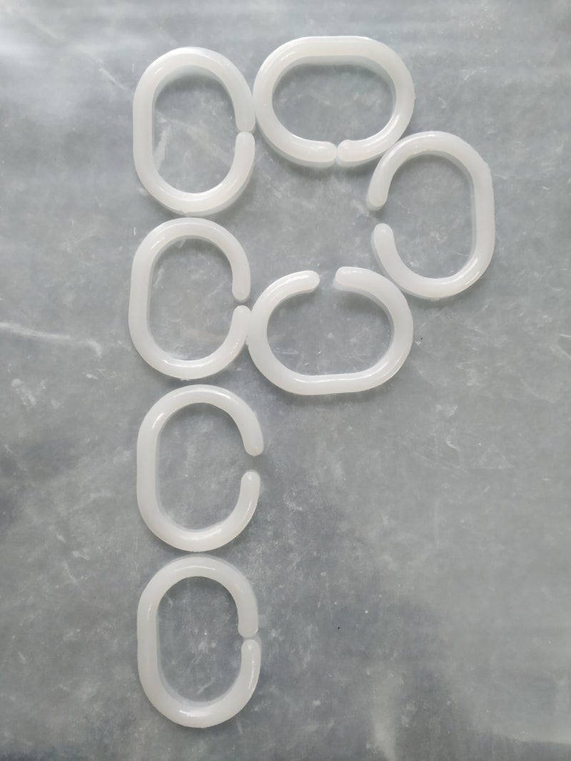 Transparent Curtain PVC for AC Room, Shower Curtain with Rings, 4.5 x 9 Feet, 0.15mm Thickness. Pledge  - Image 5