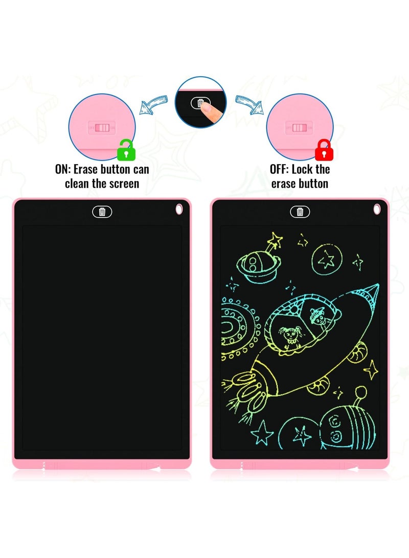 2 Pack Kids Drawing Tablet Colorful LCD Writing Pad with Stylus, Educational Doodle Board Toy, Kids Tablet - Image 4