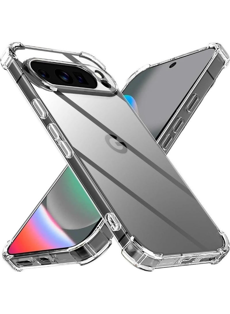 موز Back Cover for Google Pixel 10/10 ProTransparent Mobile Back Case Shock Proof Design Camera Edges Protection Crystal Clear Phone Case Silicon Soft (Google Pixel 10/10 Pro) - Image 1