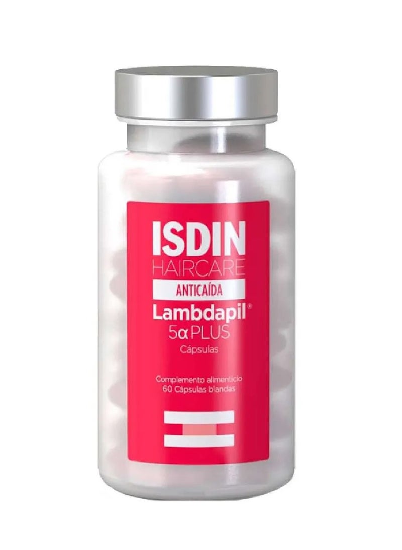 ISDIN Isdin Haircare Anticaida Lambdapil 5α Plus Anti-Hair Loss Supplement Capsules, Pack of 60's 