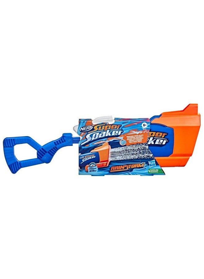 Super Soaker Nerf Rainstorm Water Blaster for Holi - Easy Fill and Blast - Large 650Ml Water Tank - for Drenching Water Blast Games On Holi Festival, Branded Toy Pichkari for Kids 6+ - Image 1