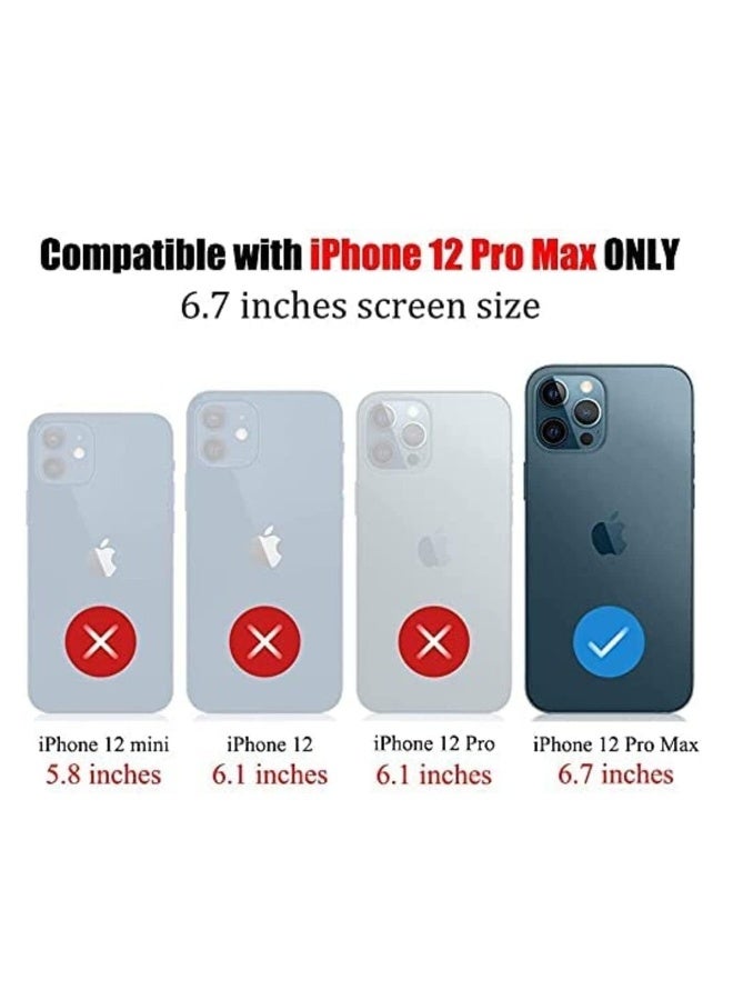 DUSALA iPhone 12 Pro Max Clear Magnetic Cover MagSafe Compatible Hybrid Protective Crystal Clear Hard Back Case Shockproof Silicone Frame Slim Transparent Case for Apple iPhone 12 Pro Max - Image 3