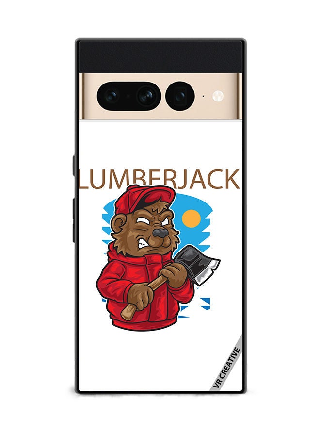 VR CREATIVE Protective Case Cover For Google Pixel 7 Pro Lumber Jack Design Multicolour