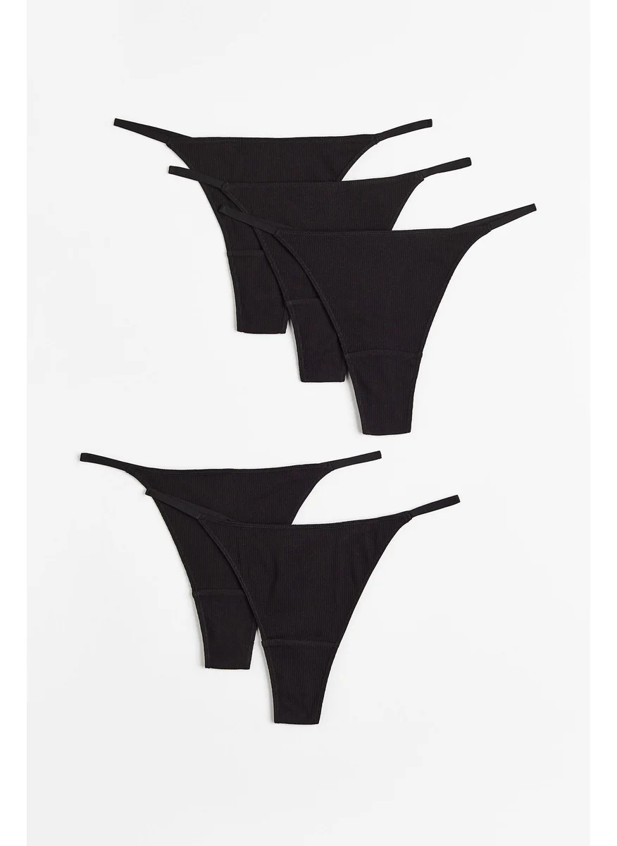 H&M 5-Pack Cotton Thong Briefs