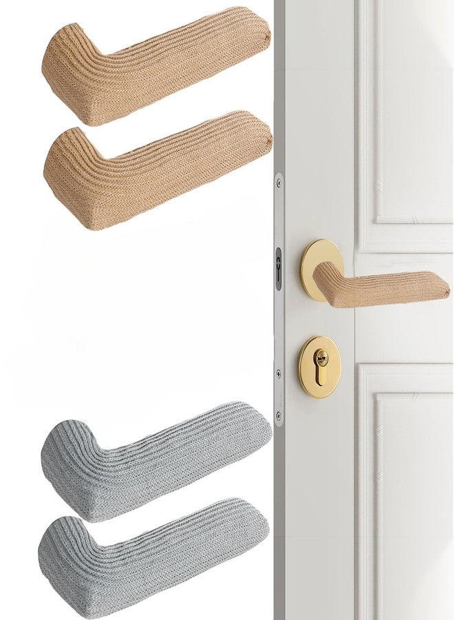 RupeeRise 4PCS Door Handle Protector for Home, Universal Fit Door Handle Covers, Protects Hands from Hot/Cold Temperatures, 11.5 * 3.5cm - Image 1