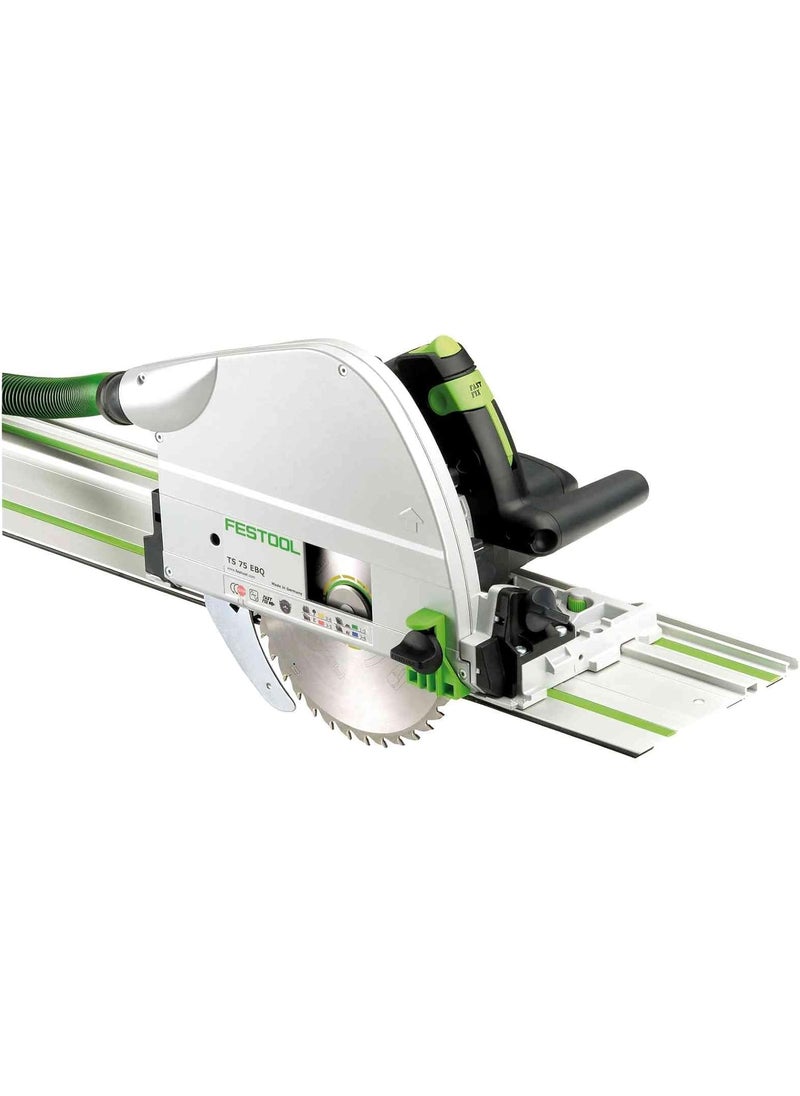 Festool Festool 576119 TS 75 EQFPlusFS Plunge Cut Circular Track Saw with 75Inch Guide Rail  - Image 1