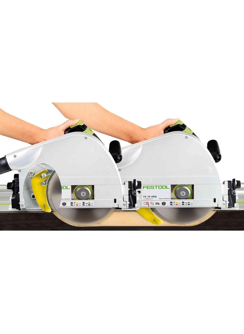 Festool Festool 576119 TS 75 EQFPlusFS Plunge Cut Circular Track Saw with 75Inch Guide Rail  - Image 3
