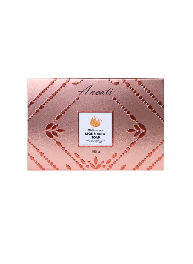ANVATI Bar Soap for Sensitive Skin 100g | Gentle Cleansing Soap | Mild Formula for Delicate & Sensitive Skin - Image 2