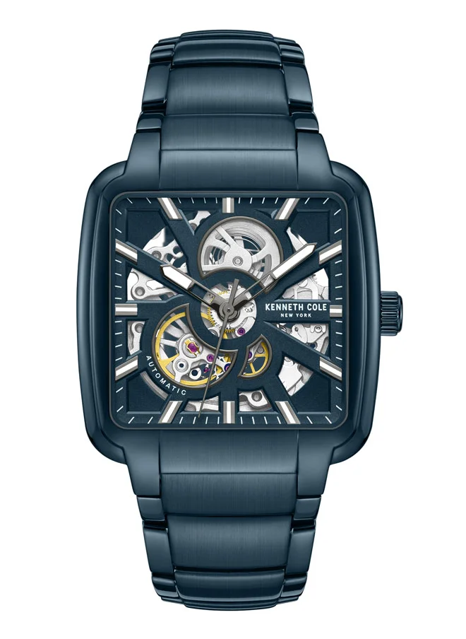 كينيث كول نيو يورك Kenneth Cole New York 40mm Automatic Men's SUB-CATEGORY with Blue Dial & Blue Stainless Steel Bracelet
