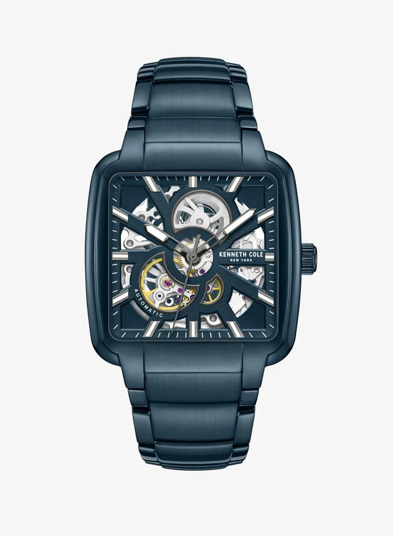 Kenneth Cole New York Kenneth Cole New York 40mm Automatic Men's SUB-CATEGORY with Blue Dial & Blue Stainless Steel Bracelet