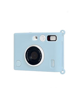 OMEVE Camera Case for Instax Mini EVO Silicone Protective Case for Fuji Instax Mini EVO Instant Camera Soft Rubber Lightweight Case for Fujifilm Instax Mini Evo Blue  - Image 1