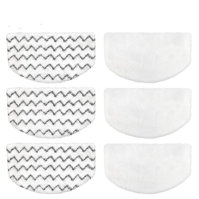 STEAM MOP REPLACEMENT PADS FOR BISSELL POWERFRESH STEAM MOP PADS COMPATIBLE WITH 1940 1440 1544 SERIES 19402 19404 19408 19409 1940A 1940F 1940Q 1940T 1940W WASHABLE REUSABLE STEAM MOP PAD 6PACK
