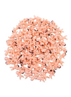 Elcoho 120 Pieces Mini Plastic Baby Favor Supplies With Velvet Bag For Baby Shower Ice Cube Game And Party Decoretions 1 Inch  - Image 1