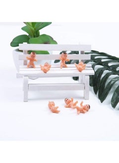 Elcoho 120 Pieces Mini Plastic Baby Favor Supplies With Velvet Bag For Baby Shower Ice Cube Game And Party Decoretions 1 Inch  - Image 5