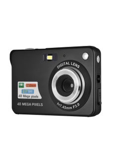 Generic كاميرا رقمية محمولة 1080P فيديو كامكورد 48 ميجابكسل مضادة للاهتزاز 8X زوم شاشة LCD قياس 2.7 بوصة كابتشر ابتسامة تكشف الوجه بطارية ليثيوم مدمجة  - Image 5