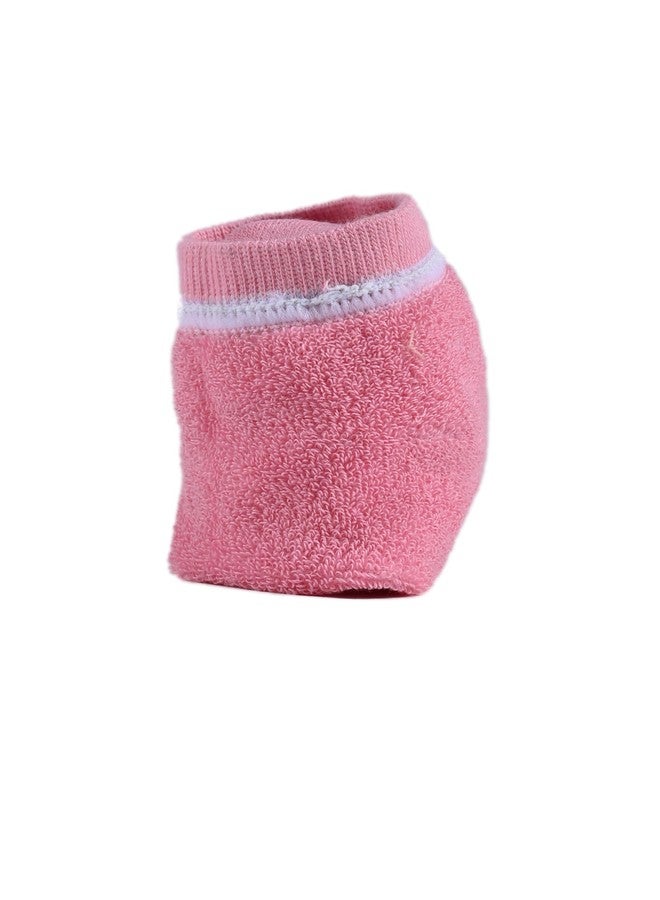 MUKHAKSH (Pack of 4 Pairs = 8 Socks Boys Winter Woolen Warm Pink Sneaker Length Socks - Image 2