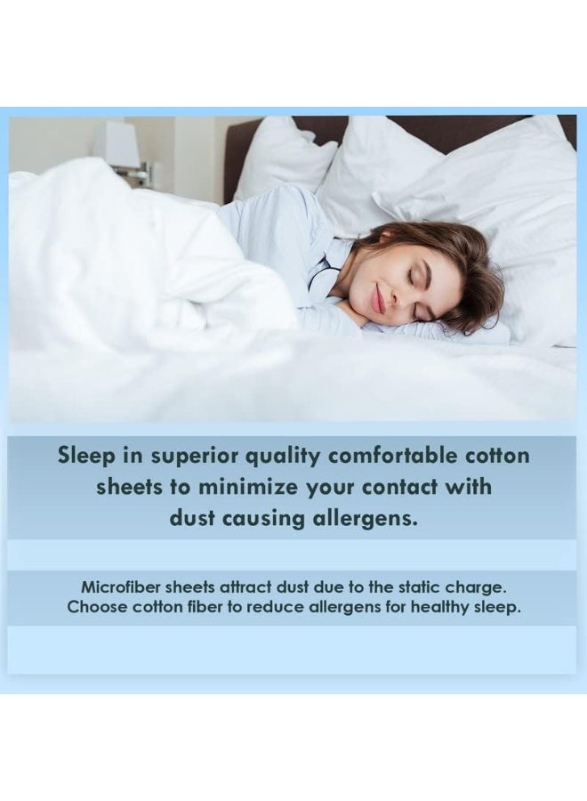 1000 Thread Count Sheet Set, 100% Long Staple Pure Cotton White Split King Sheets