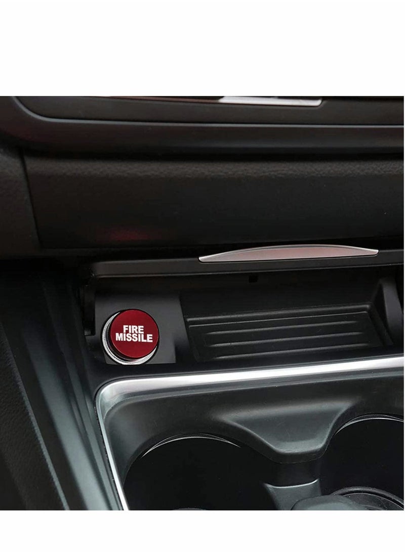 SYOSI - Car Ci gar ett e Lighter Plug Cover Aluminum for Eject Fire Missile Fits Most Automotive Vehicles Boats with Standard 12 Volt Power Source Dustproof Port Outlet Red 2pcs - Image 1