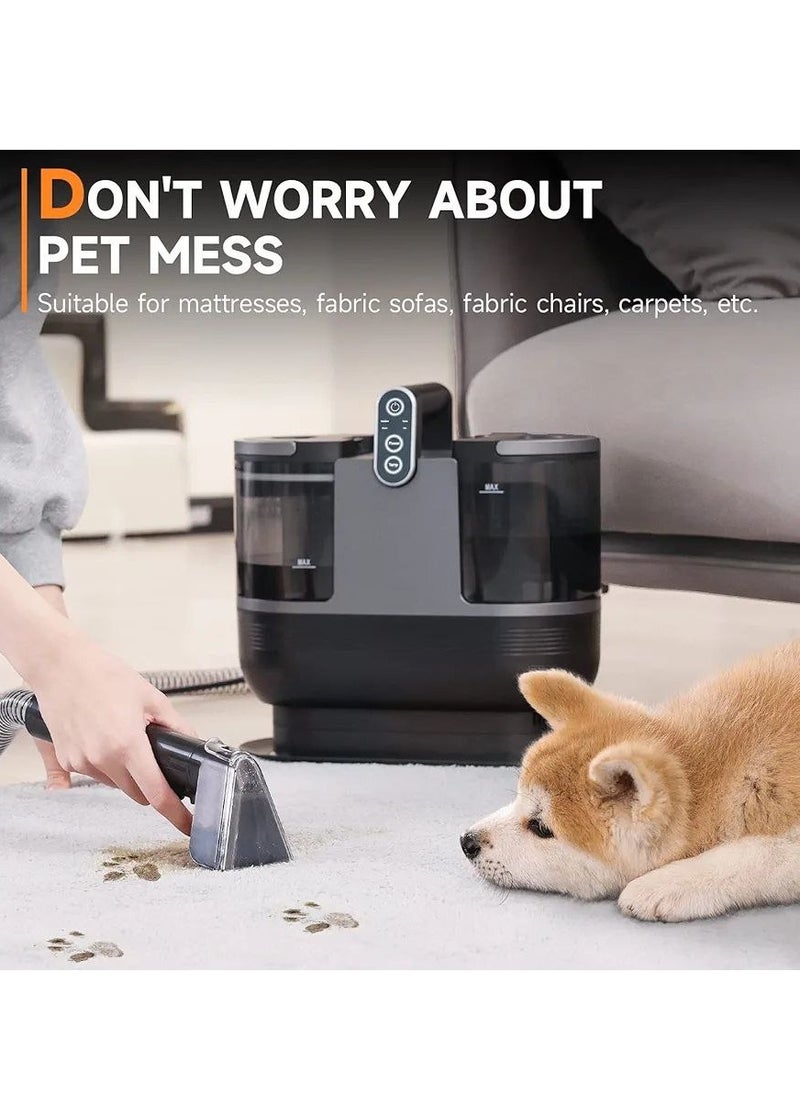 Generic - Carpet cleaning machine, portable fast heat upholstery stain cleaner, shampoo machine, 14kpa stain remover, deep cleaner for pets, stairs. - Image 1