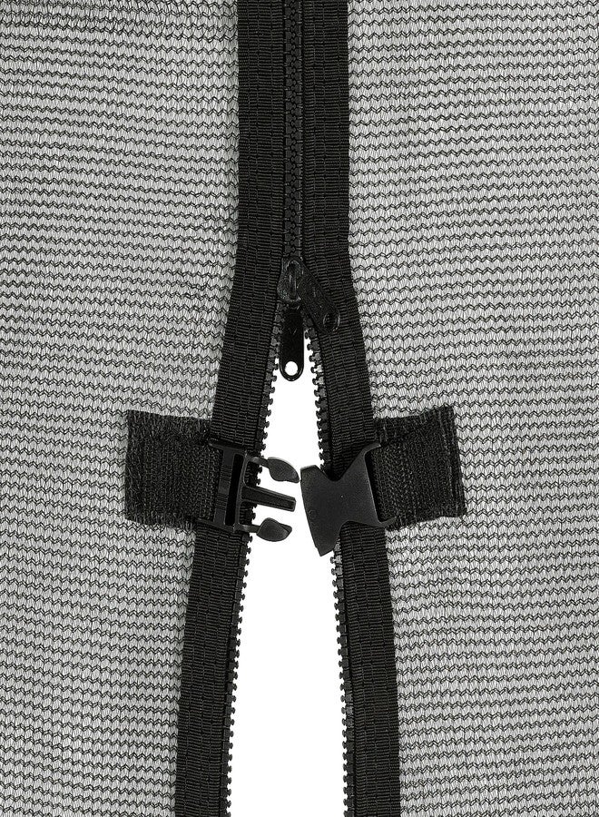 Upper Bounce 14' Trampoline Enclosure Net for 14 Ft. Frame Using 6 Straight Poles or 3 Arch, Installs Inside of Frame - Image 4