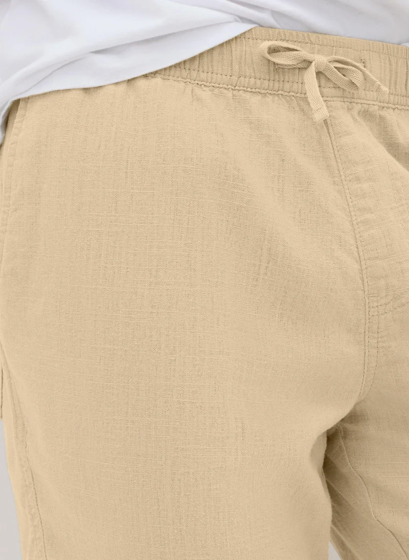 Matalan Stone Linen Drawcord Shorts