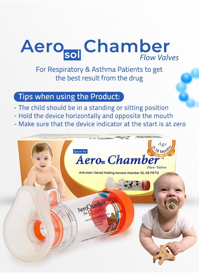 aero chamber Aerosol Chamber Small for Infant From (0 TO 18) Months  - Image 4