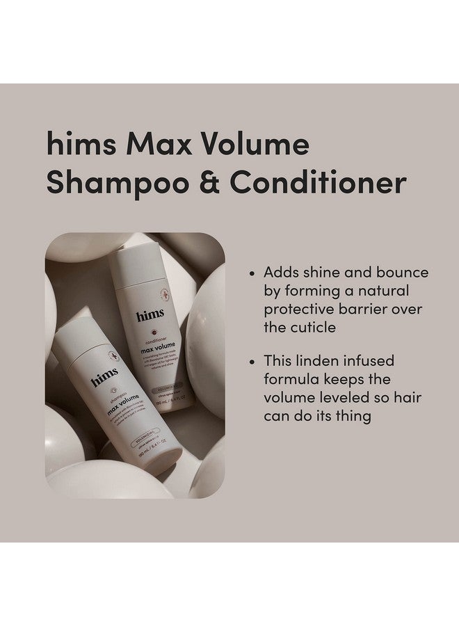 HIMS & HERS Hims Max Volume Shampoo & Conditioner Pack - Volumizing Shampoo and Conditioner for Men - Citrus Spice - Men's Natural Shampoo & Conditioner - 2 x 6.4 fl oz Bottles - Image 3