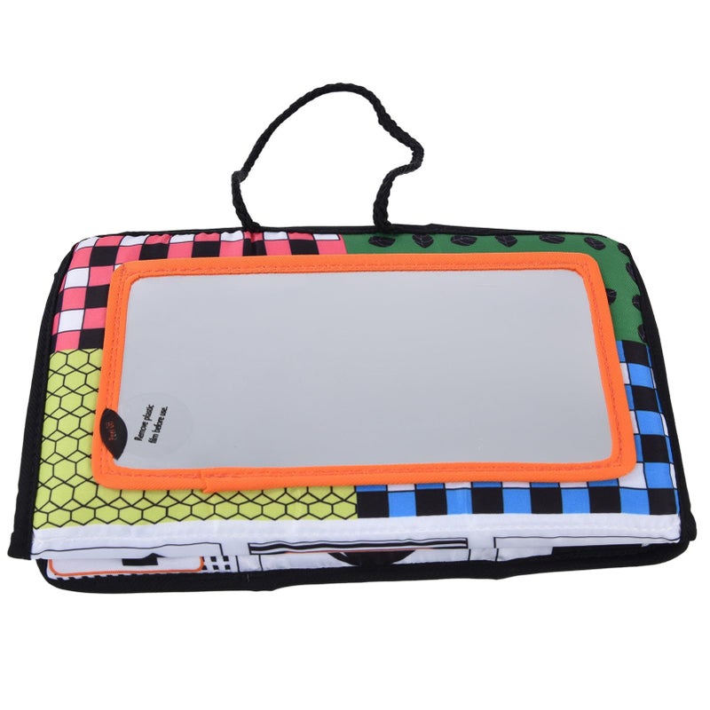 Fdit Foldable Black White Baby Mirror Toy For Fun Visual Awareness With Easy Storage Pendant Toy - Image 2
