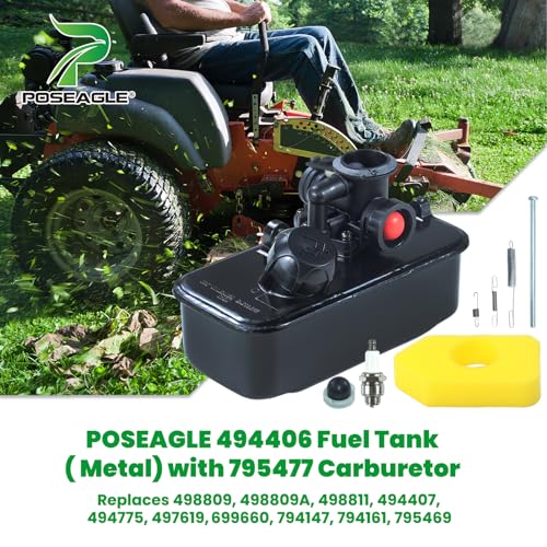 POSEAGLE Metal 494406 Fuel Tank and 795477 Carburetor Kit 698369 Air filter 698719 691859 692211 Spring 795083 Diaphragm Replaces 498809 498809A 498811 494407 494775 497619 699660 794161 795469 - Image 2