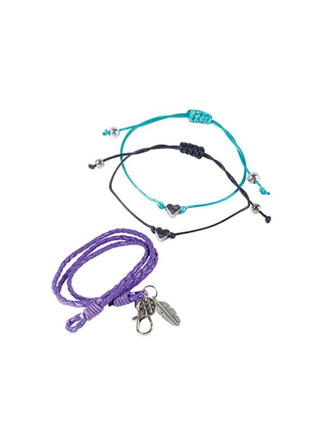 Hashtag Trendy Bracelet Set for Girls – 6 Stylish Friendship Bracelets with Charms, Beads & Adjustable Straps (Age 6+) - Image 5