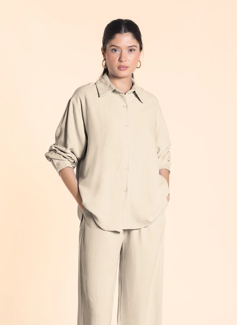 شايبس LINEN BLEND COMFORT SHIRT SET