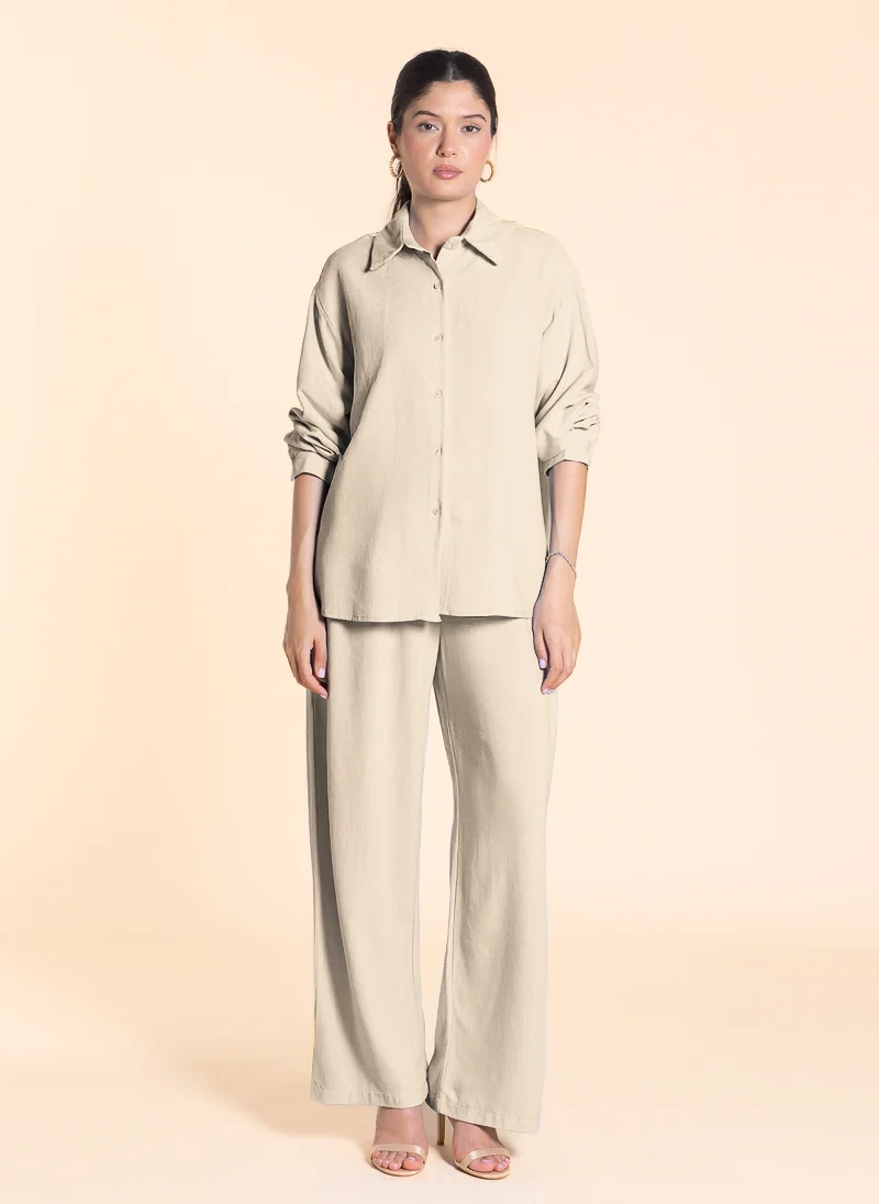 شايبس LINEN BLEND COMFORT SHIRT SET