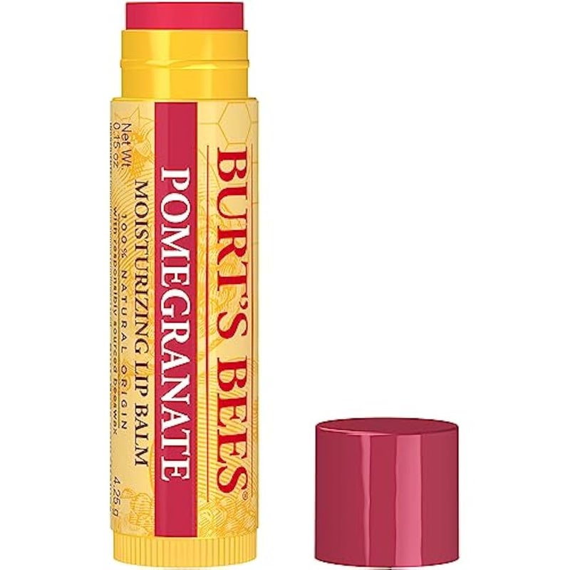 Burt's Bees Burts Bees Pomegranate Moisturizing Lip Balm, 0.15 oz - Image 1