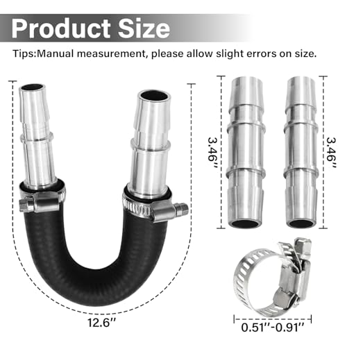 NIULPFZTK Engine Heater Core Flush Kit with 58 34 Hose for Most Common Heater Hoses - Image 3