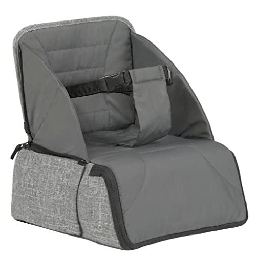 Contours Explore 2-in-1 Baby Booster Seat and Backpack Diaper Bag, Booster Seat for Dining Table, Foldable and Portable Baby Seat, Baby to Toddler Booster Chair - Gray - Image 4