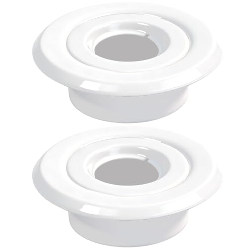TunaMax (2 Pack) 3/4" IPS Fire Sprinkler Escutcheons Standard Sprinkler Head Cover Plate Trim Ring White - Image 1