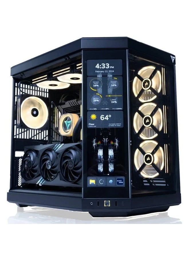 AYGRO - Hyte Touch Edition Premiuim Gaming PC - INTEL CORE I9 14900K, RTX 5080 16GB GDDR7,M/B  Z790 WIFI DDR5,64GB (2X32) 6000MHZ RGB,SAMSUNG 990 PRO 2TB,LCD AIO 360MM,1200W PREMIUM,WINDOWS 11 - Image 1