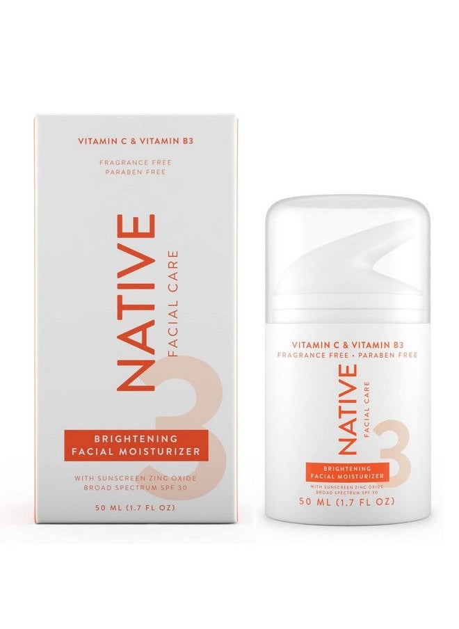 native - Brightening Facial Moisturizer Vitamin C & Vitamin B3 Face Moisturizer Face Lotion Spf 30 1.7 Fl Oz - Image 1
