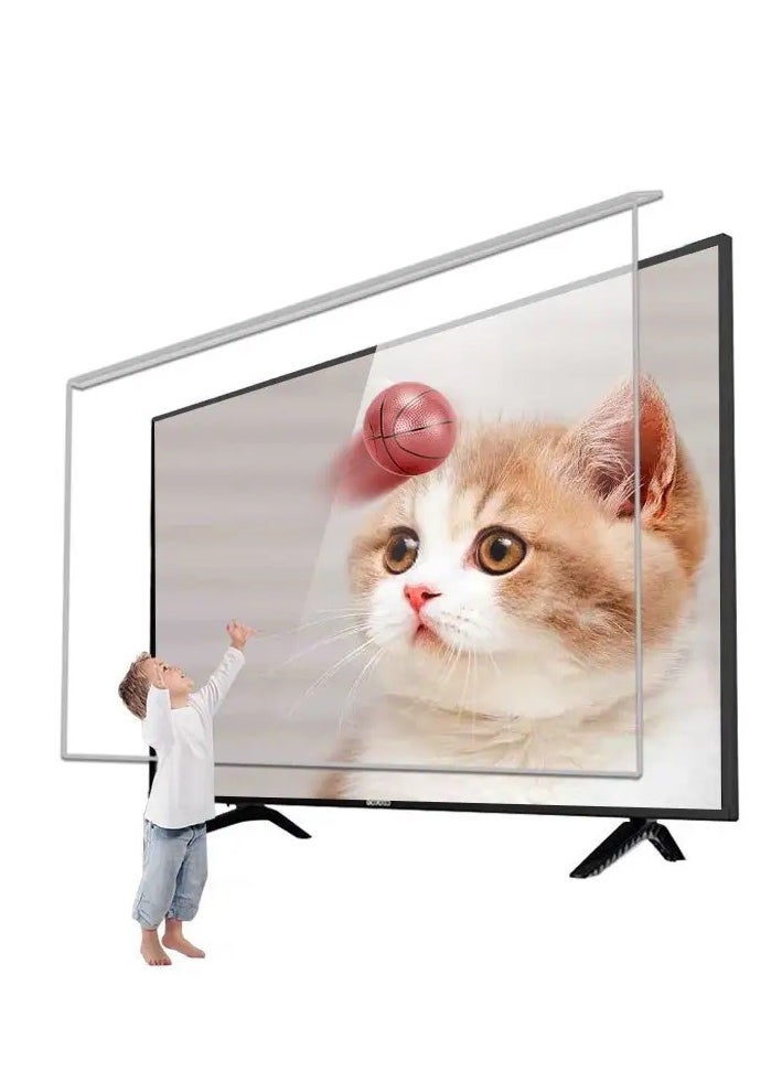 Generic 40-Inch TV Screen Protector | Anti-Shatter & Scratch Proof | Shockproof & Waterproof | Blue Light Blocking | 100% Clear | Easy Install/Remove | by Screen Pro  - Image 1