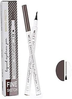 S SNUOY S SNUOY Eyebrow Tattoo Pen Microblading Ink Pen with Four Tips Dark Grey 