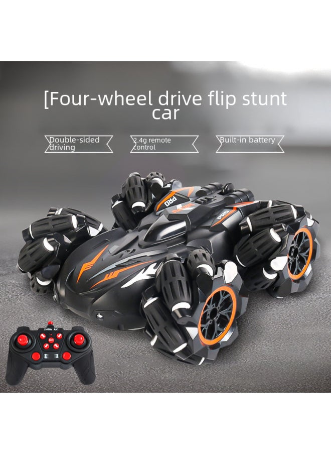 Generic Remote Control Car Toy - High-speed Off-road Vehicle Shock Absorption Durable Tires-Color:Dual Spray Light Stunt Car*blue [single Remote Control]  - Image 3