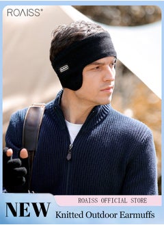 roaiss Outdoor sports warm earmuffs Men's and Women's Bike Ski Windproof Double layer Warm Headwear Earmuffs  - Image 1