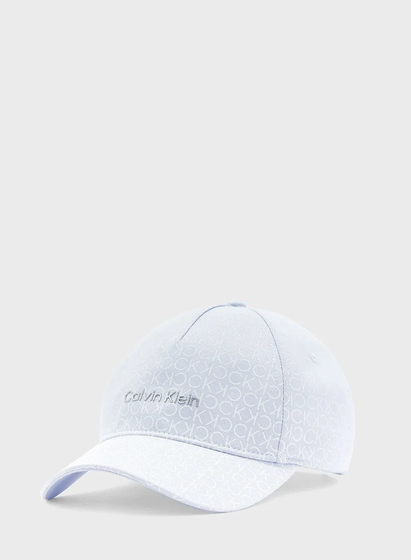 CALVIN KLEIN Monogram Detailed Curved Peak Cap